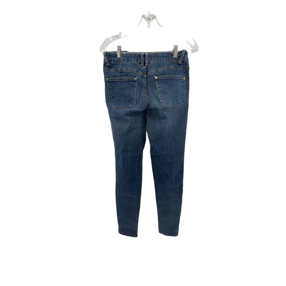 Altar'd State Dark Wash Blue Denim High Rise Skinny Jeans Junior's Size 5 - Picture 6 of 7